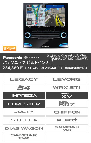 パナソニック ビルトインナビ