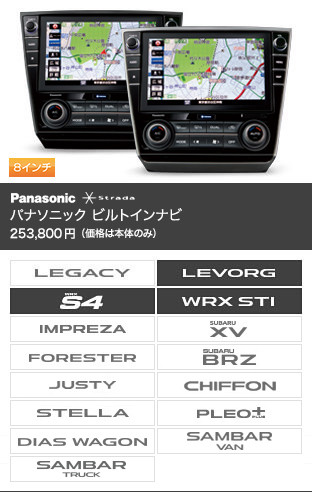 パナソニック ビルトインナビ