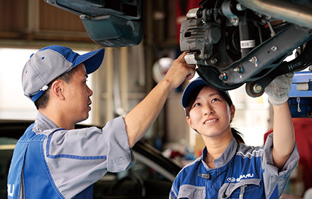 下回りのチェック作業