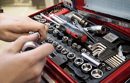 メカニック角舘のツールボックス