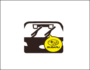 SUBARU純正指定品以外のワイパーブレードはカメラの視野範囲をすべて拭けなかったり、ガラス面に合わず拭き残しができるおそれがあります。