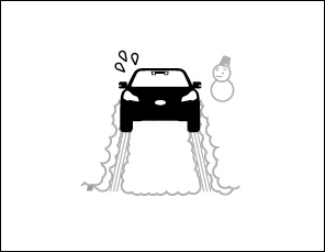 車線を誤って認識し、車線逸脱警報が作動することがあります。