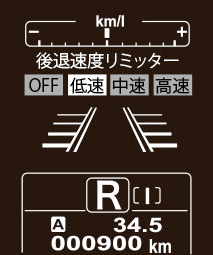 後退速度リミッターの作動時