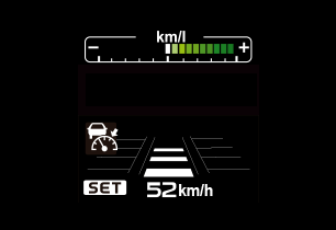 先行車を認識していない