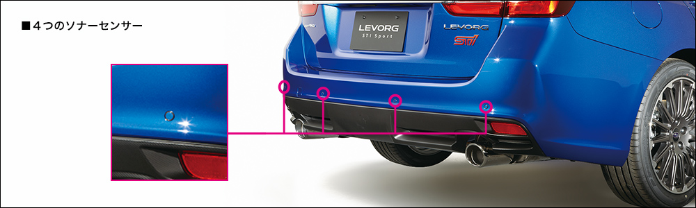 4つのソナーセンサー
