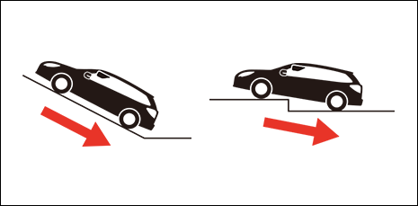 急な坂道や段差ではシステムが誤作動する場合もあります